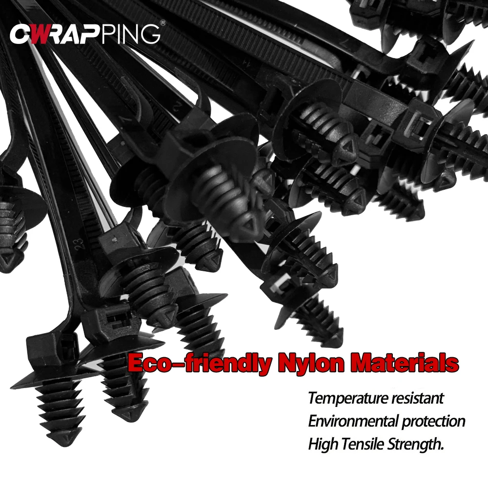 

160 шт. нейлоновые кабельные стяжки, регулируемые самоблокирующиеся стяжки для шнура, автомобильные ремни для труб, крепежная петля, пластиковые зажимы, органайзеры для проводов, зажимы