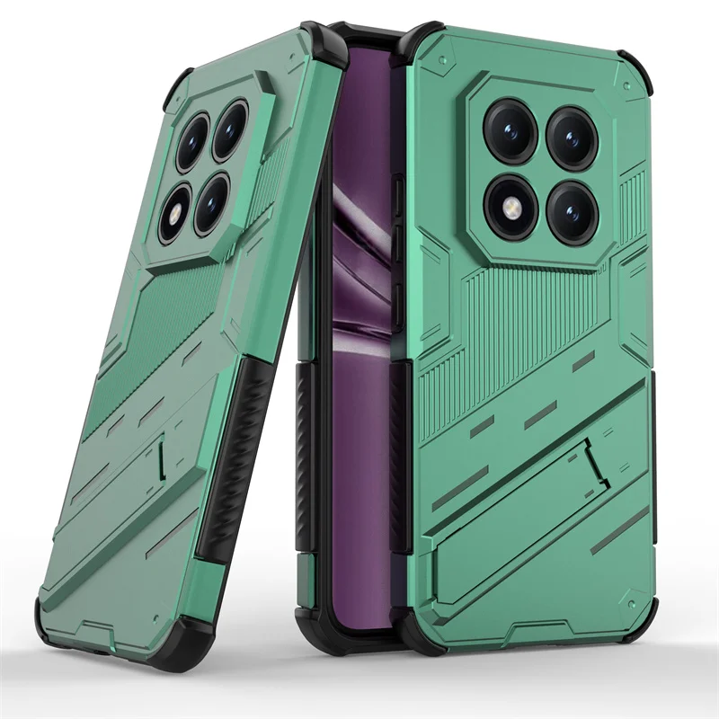 Enhanced Magnetic Armor Shockproof Stand Phone Case with Back Cover