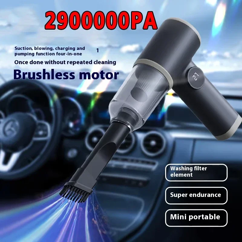 2990000pa Handheld Car Wireless Vacuum Cleaner 4-in-1 Suction Blowing Charging Pumping Two-gear Adjustment Vacuum Cleaner 2026 2