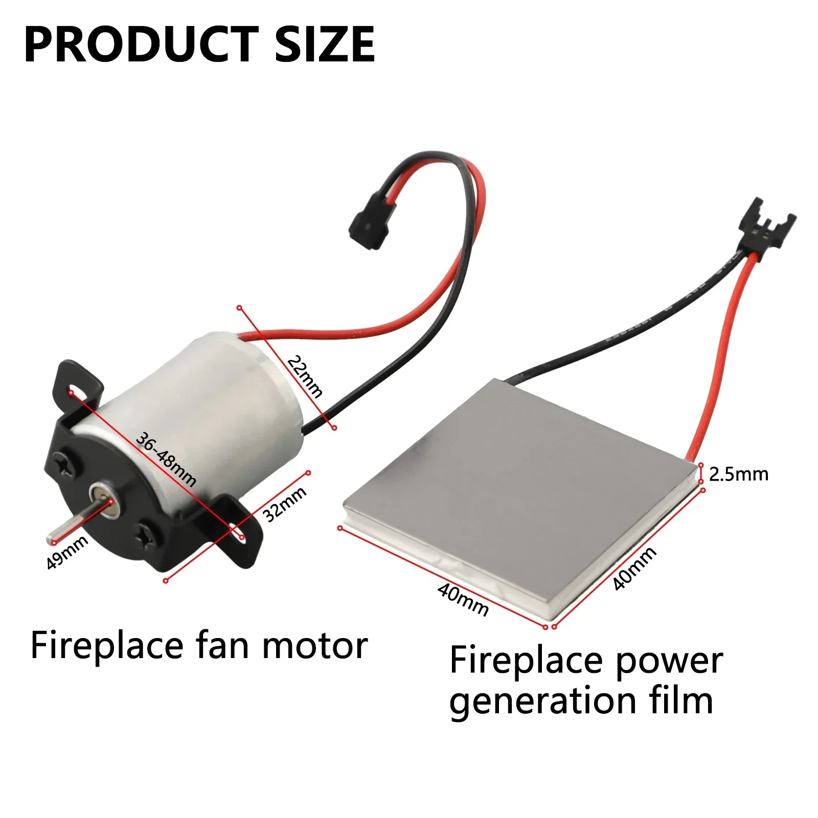 Fireplace Fan Motor Power Generation Accessories Repair Kit For Stove Burner Fan Fireplaces General Accessories
