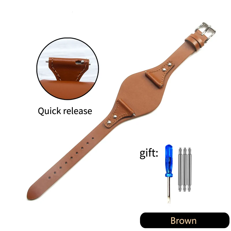 Premium Calfskin Strap - 18mm Genuine Leather Women's Watchband