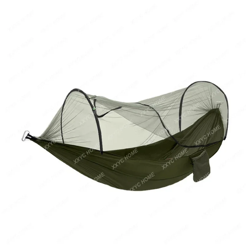 

Automatic Quickly Open Mosquito Net Hammock Outdoor Indoor Sleeping to Swing Double Camping Anti-Rollover Anti Mosquito Hammock