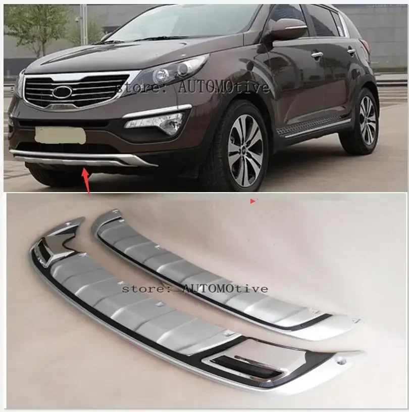 SUV CAR TOP Quality ABS anteriore + paraurti posteriore Protector Guard Skid Plate 2 pezzi misura per Kia Sportage 2010 2011 2012 2013 2014