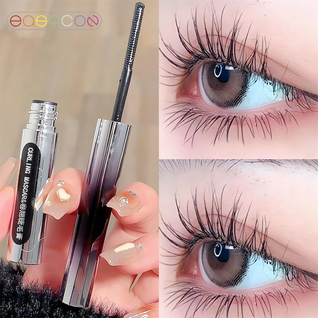 

Black Mascara Eyelashes Mascara 4D Silky Eyelashes Lengthening Eyelashes Makeup Waterproof Mascara Volume Eye Cosmetics