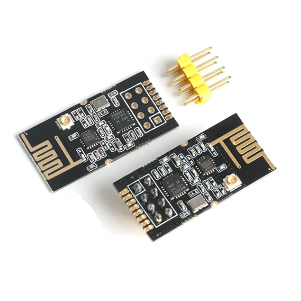 

NRF24L01+ 2.4G Wireless Data Transmission Module GT-24 2.4GHz NRF24L01+PA+LNA 1100 Meters Wireless Module, Welding