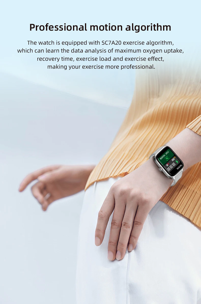 2022 Women Smart Watch Men 1.69" Color Screen Full Touch Fitness Tracker Bluetooth Call Smart Clock Ladies Watch for Android IOS