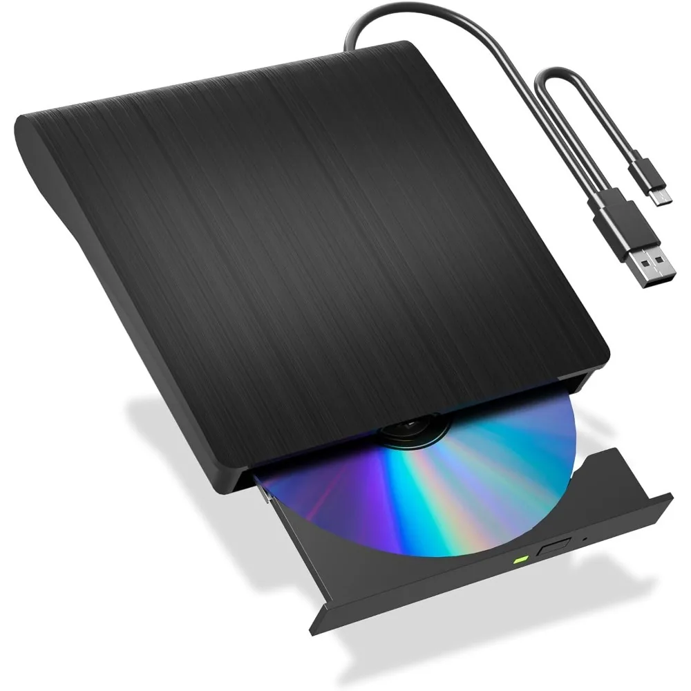 External Blu ray Drive Burner BD CD DVD Reader and Writter Optical Drive Player Compatible with Windows XP/7/8/10/11, Mac OS
