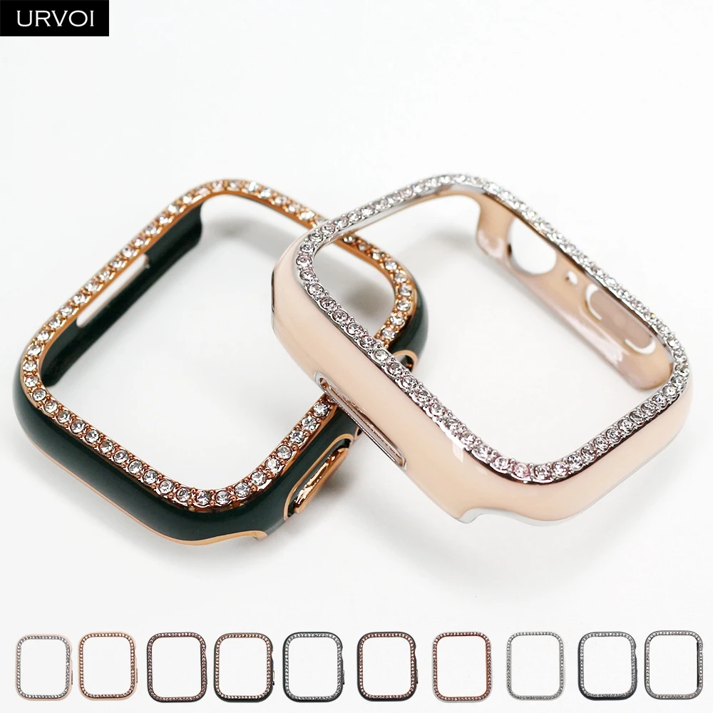 Elegant Zircon-Embellished Laser-Engraved Watch Case Cover