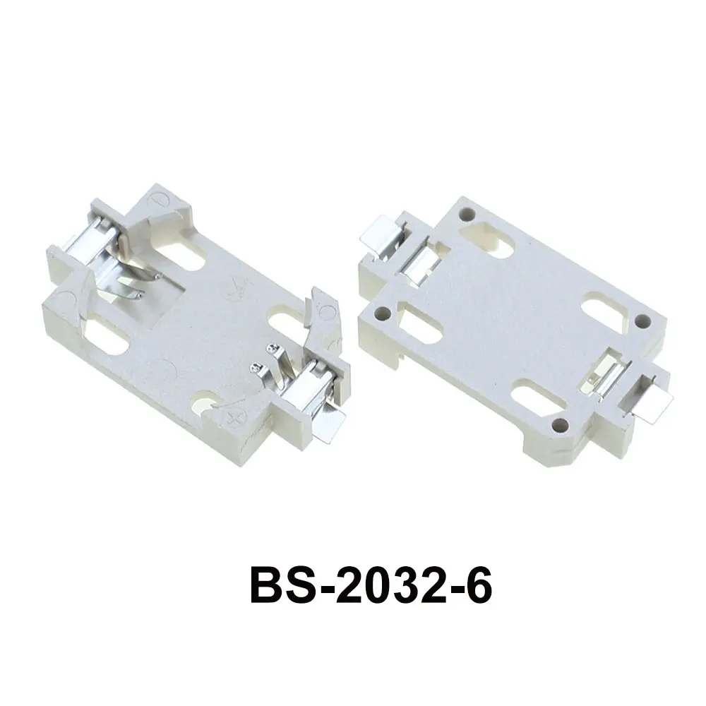 JCD 10pcs SMD SMT CR2450 CR2032 CR2025 CR1220 3V 배터리 버튼 BS-2032/1220/1616 셀 코인  배터리 홀더 소켓 케이스 박스-Freehip.co.kr