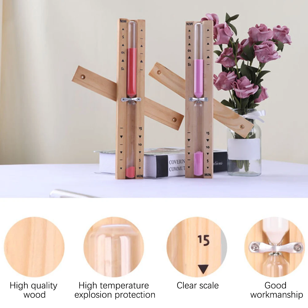 Decorative Wall-Mounted 15-Minute Sand Timer
