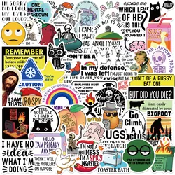 Set of 50 Humorous Meme Cartoon Stickers for Personalizing Your Space (50pcs All)