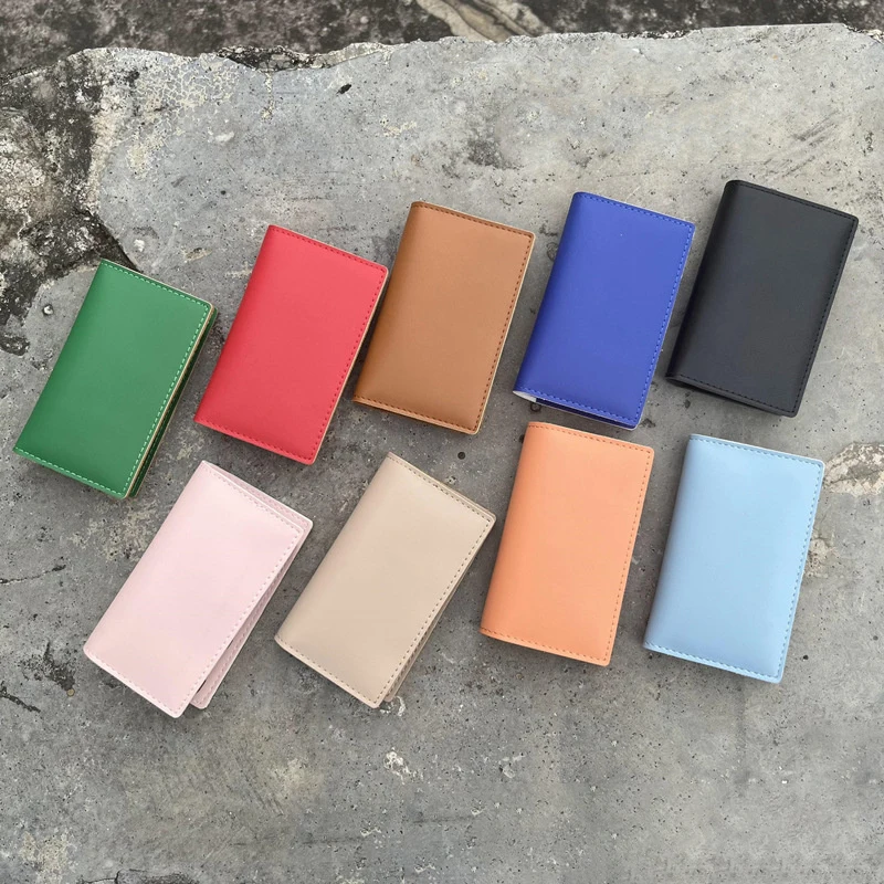 Coin Dispenser Thin Style Wallets Zipper Coin Bag In Back Leather Card Slim Purse Clip Detachable 2in1 Wallet credit card holder id card holder synthetic leather wallet leather coin purse leather bill organizer