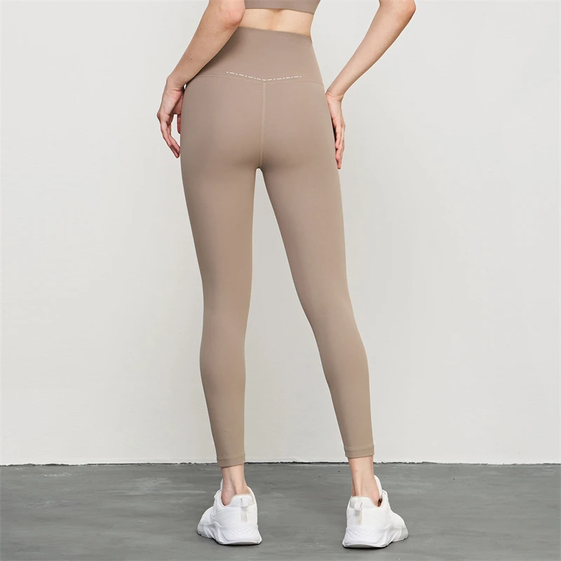 

Solid Color Gym Sports Leggings Women High Waist Yoga Pants No T-line Fitness Tights Push Up Scrunch Leggings Stretch Sportswear