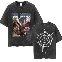 Astarion Girl Dinner Graphic T Shirt Baldurs Gate 3 Fan Gamer Washed T Shirts Women Men's Vintage Gothic Cool T-shirt Streetwear 1