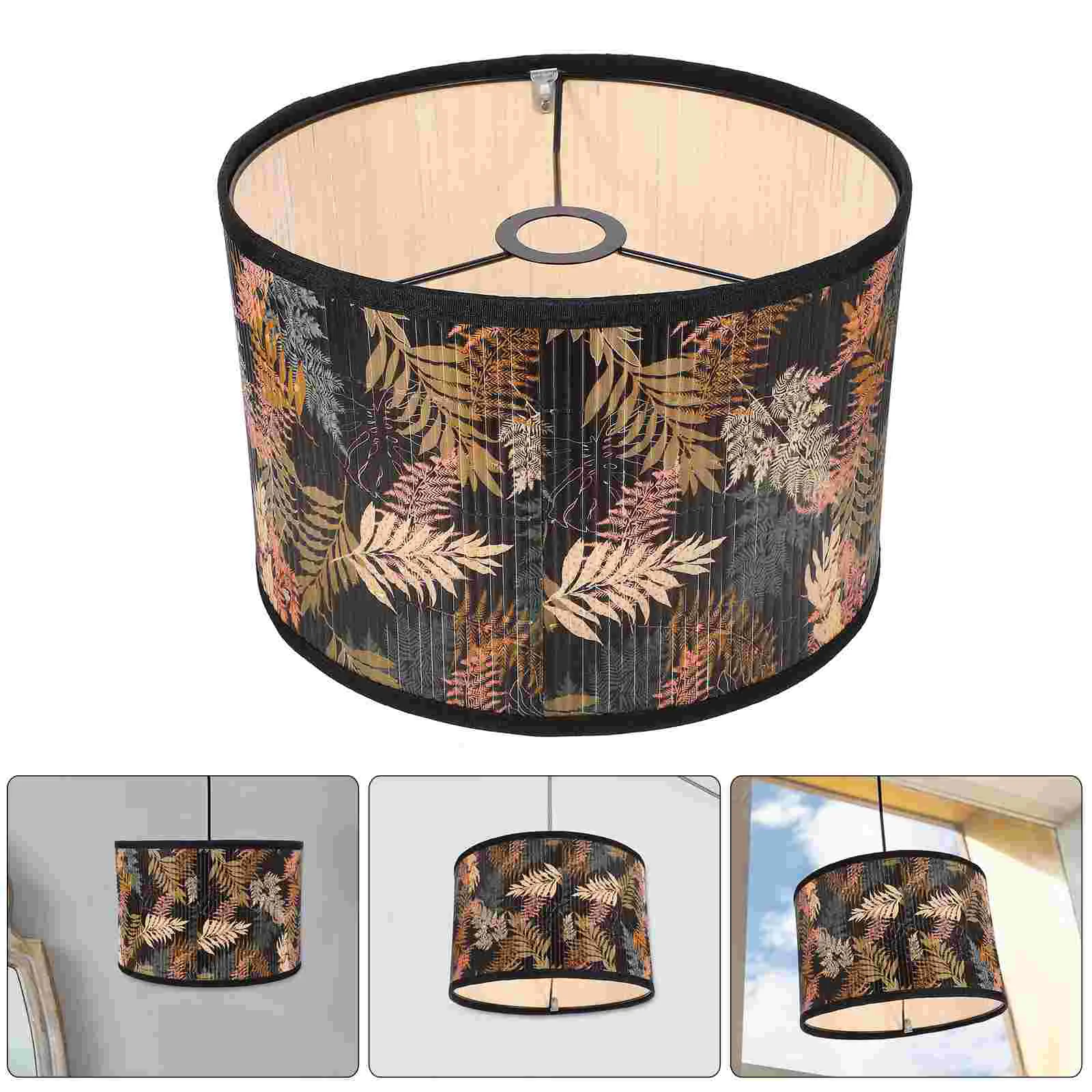 

Chandelier Shade Flower Decor Ceiling Light Pendant Lamp Decorate Bamboo Lampshade Cover