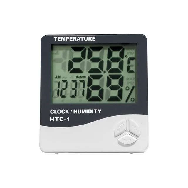 Digitális Lcd Beltéri Kényelmes Hőmérséklet -Érzékelő Páratartalommérő Hőmérő Higrométer - Image 5
