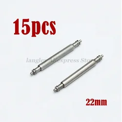 Stainless Steel Spring Bar Watch Band Pins - 2.0mm Diameter, Various Widths (15pcs - 22mm)