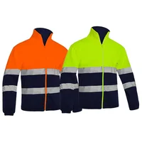 Hi Vis Reflective Fleece Work Hoodie