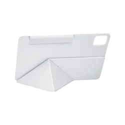 Premium PU Leather Magnetic Smart Sleeve for Tablets - 11.2 Inch Folding Flip Protective Stand Cover (WHITE)