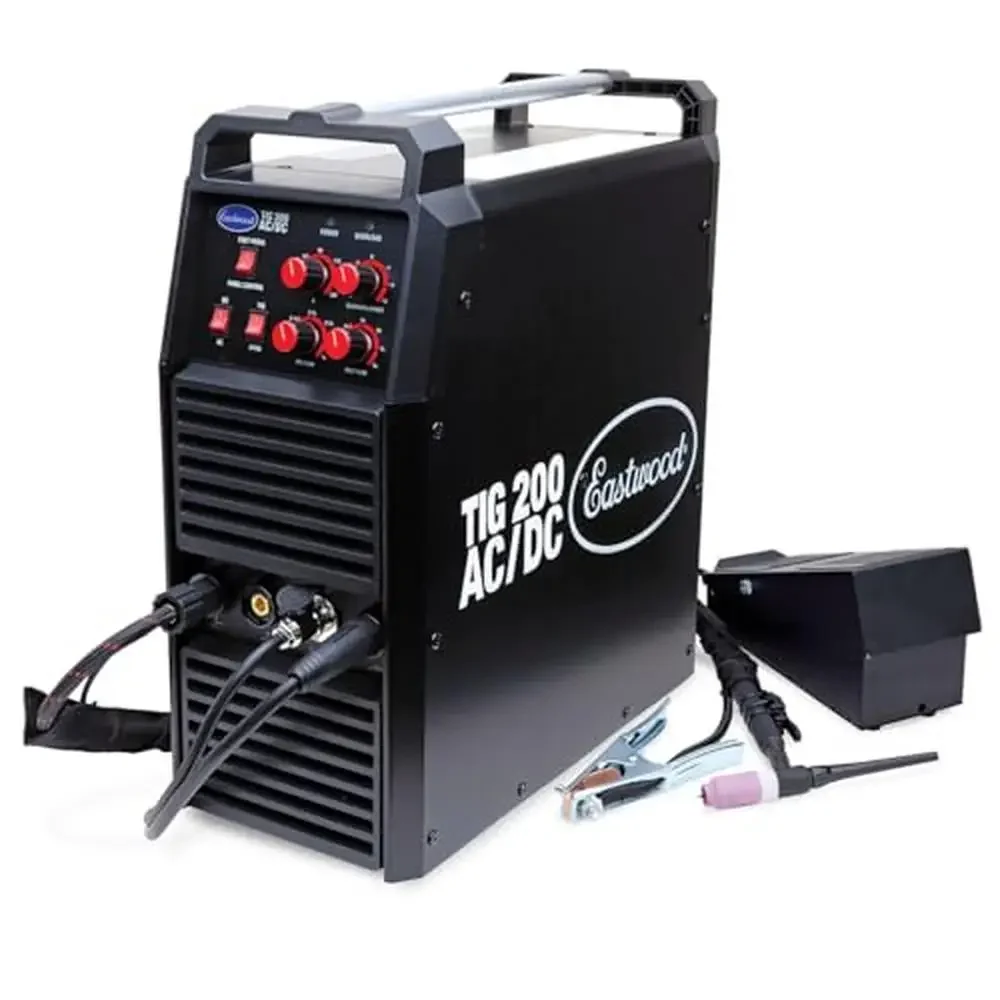 200 Amp TIG Welder Steel Aluminum High-Frequency Start Square-Wave Inverter Welder Cart AC/DC Welding Circuit 110vAC/220vAC 3