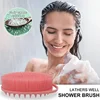 2 In 1 Silicone Shower Brush Scrubber Soft Silicone Scalp Massager Shampoo Brush Double-Sided Body Brush Foam Skin Clean Tool 6