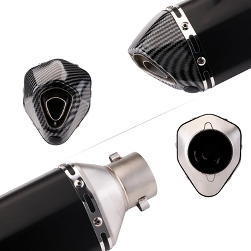 Full Exhaust System For Kawasaki Ninja ZX14R ZZR1400 2006-2016 Muffler Connector Link Mid Tip Pipe Tube Escape Moto With Laser - Image 6