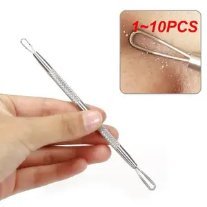 1~10PCS Double Headed Acne Needle Blackhead Remover Cleaner Acne Stainless Steel Blemish Needle Spot Extractor Skin Care Tool