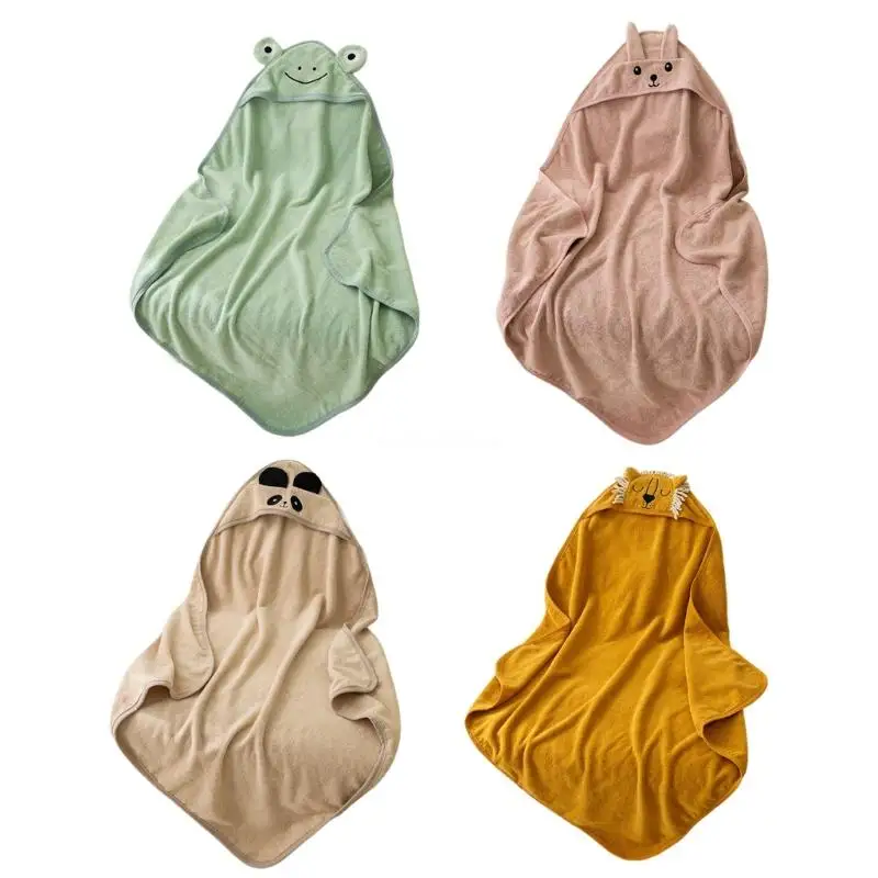 

Baby Cartoon Cotton Bath Blanket Large Size Newborn Hooded Towel for Infants