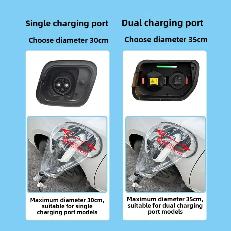Outdoor round Charging Gun Rainproof Cover Electric Vehicle Charger Pile Mouth Protection against Rain for Electric Cars