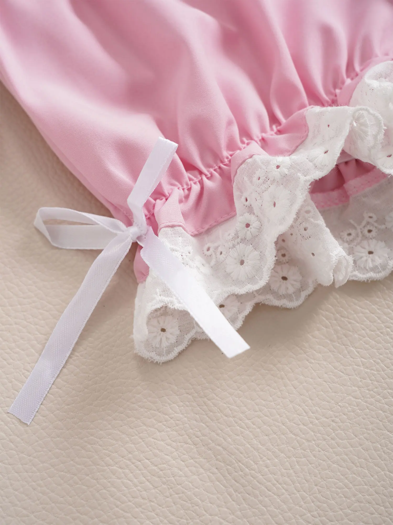 Kids Girls Safety Shorts Pants Elastic Bowknot Lace Waist Bloomers Pumpkin Shorts Breathable and Safety Underwear Clothing