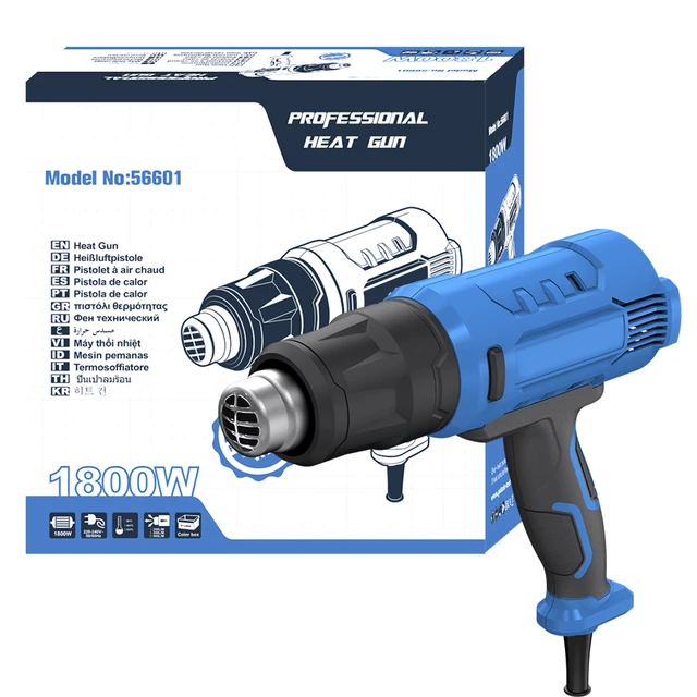 1800 Watt Dual Temperature Heat Gun With 4 Nozzles for Crafts Shrink  Wrapping Paint Stripping 