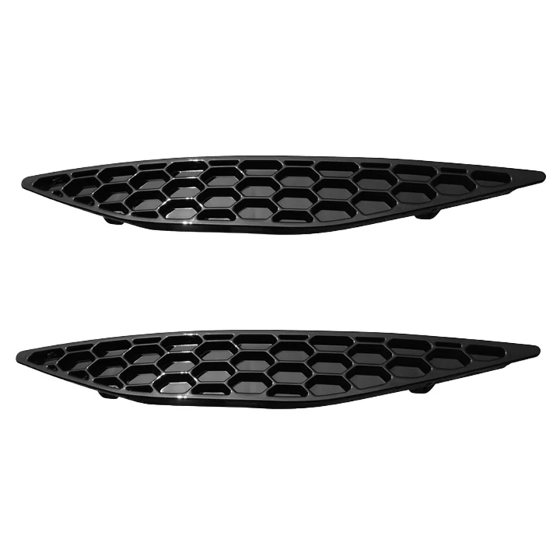 

2Pcs Modified Glossy Honeycomb Tail Rear Fog Light Lamp Cover Trim Styling Insert Garnish for Golf 7 MK7