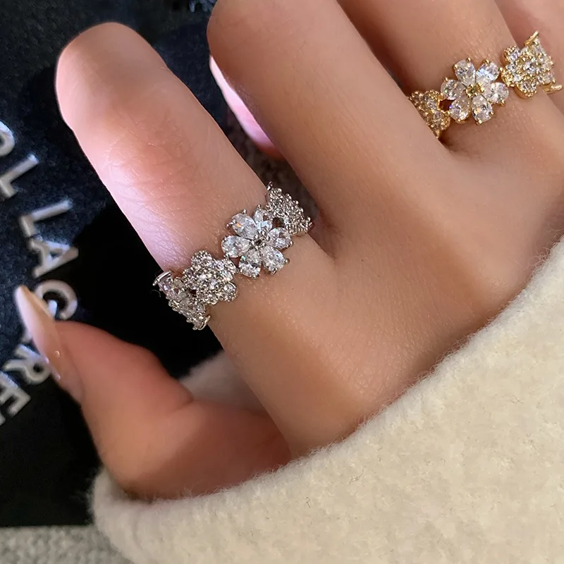 

DIWENFU Luxury Brand 925 Sterling Silver Topaz Wedding Rings for Women 3 Carats AAA+ Cubic Zirconia Ring 14K Gold Jewelry Rings