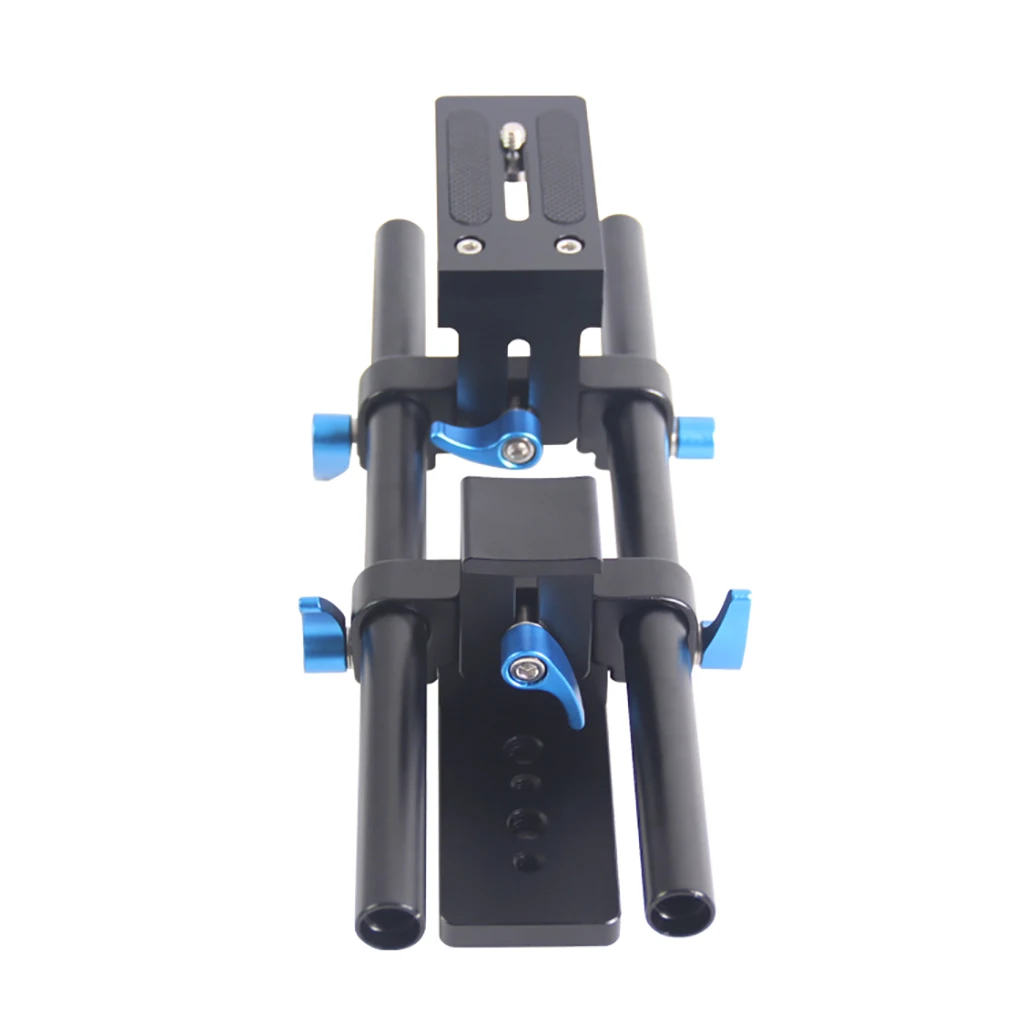Description Picture 4 of item15mm Rod Rail Clamp Mounting Base Bracket for Panasonic Fujifilm DSLR Camera Camcorder Cage Rig Follow Focus System Lens Support