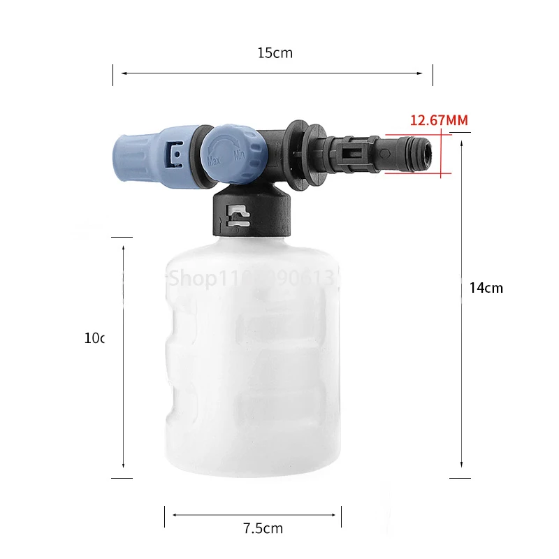 350ml espuma lança gerador para lavagem de carro yili elitech hitachi interskol pote de espuma ajustável para máquina de lavar pressão arma