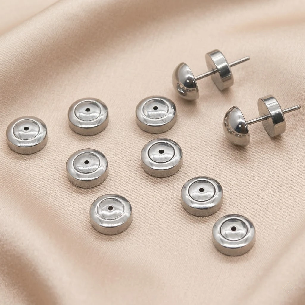 4 Stück Edelstahl-Ohrringverschlüsse als Ersatz für Ohrstecker, Diamantohrringe, hängende Ohrringe, schwere Ohrringstützen – Detail 4
