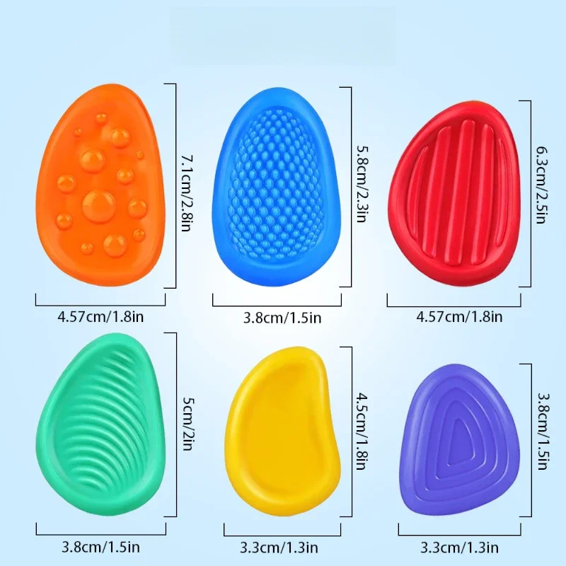 Toys Sensory Stone Sensory Toy Stress Relief Toy for Children Silicone Rubber Mini Fidget Kids Antistress Foot Haptic Anxiety