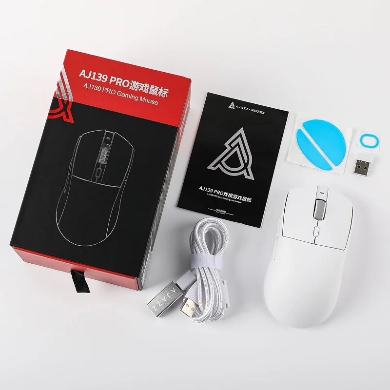 Wireless Mouse Gaming Mouse Wired Mouse Optical Mouse Ajazz AJ139PRO Wireless 2.4GHz + Wired Gaming Mouse PAW3395 for Gaming Laptop PC Optical