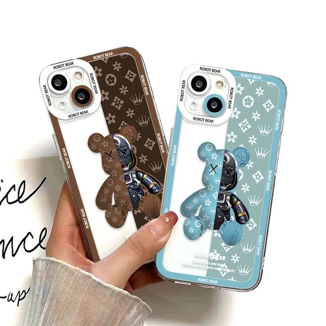 Luxury Designer iPhone Case Cool Bear for iPhone 15 Pro Max 