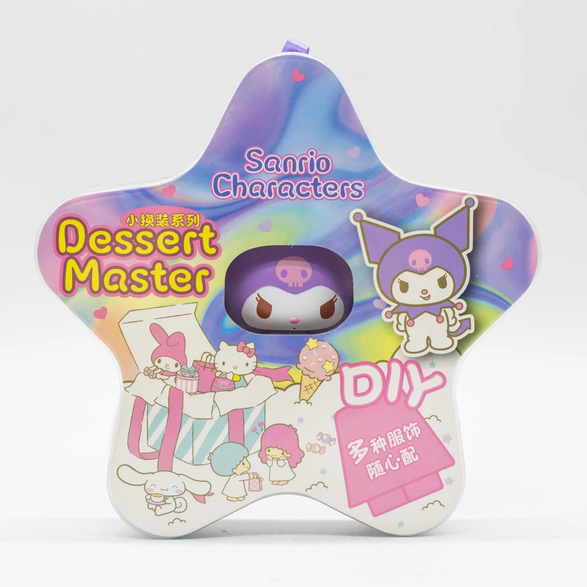 Sanrio-ハローキティおもちゃの文字ブラインドボックス、kuromi