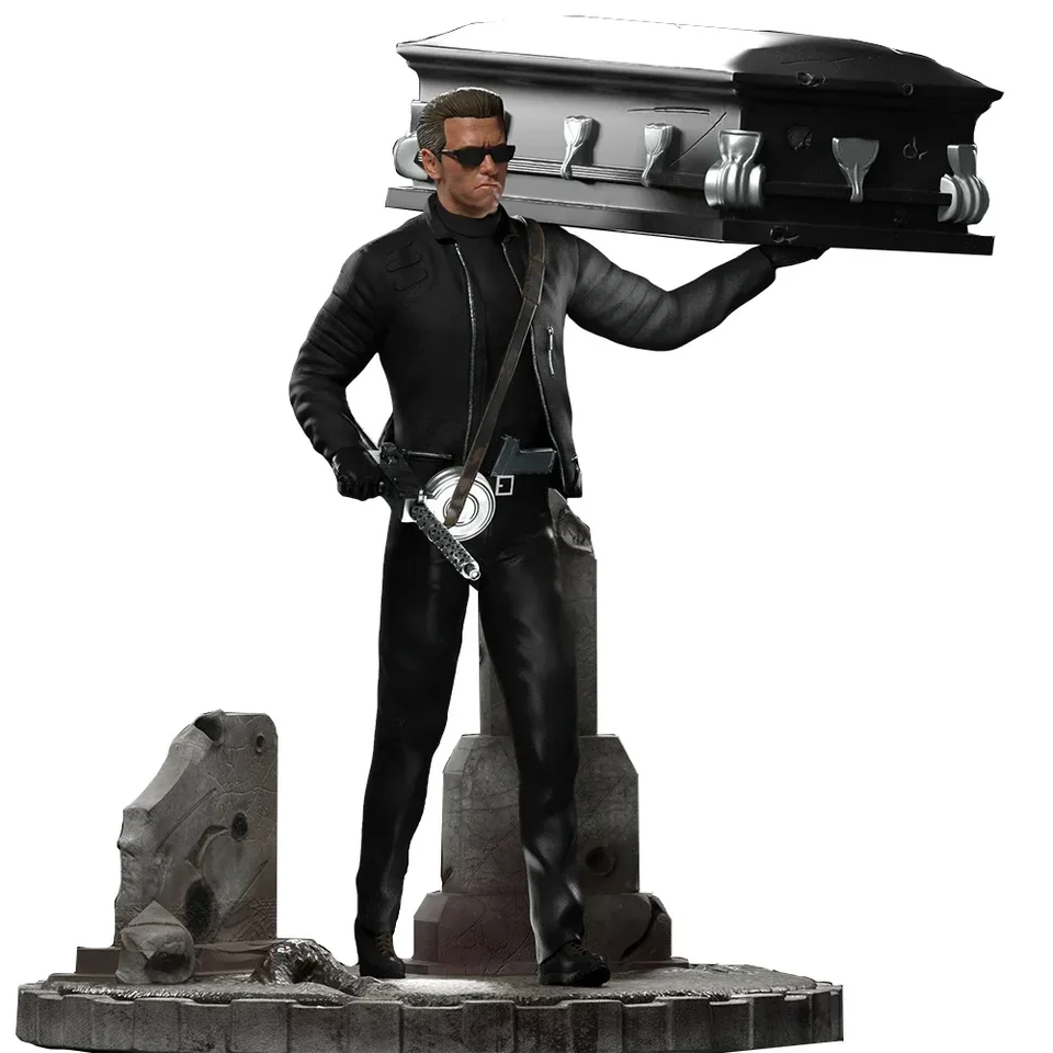 Figurine Arnold Schwarzenegger 1/18 Terminator - Résine Non Peinte - Pour Minichamps, Maisto