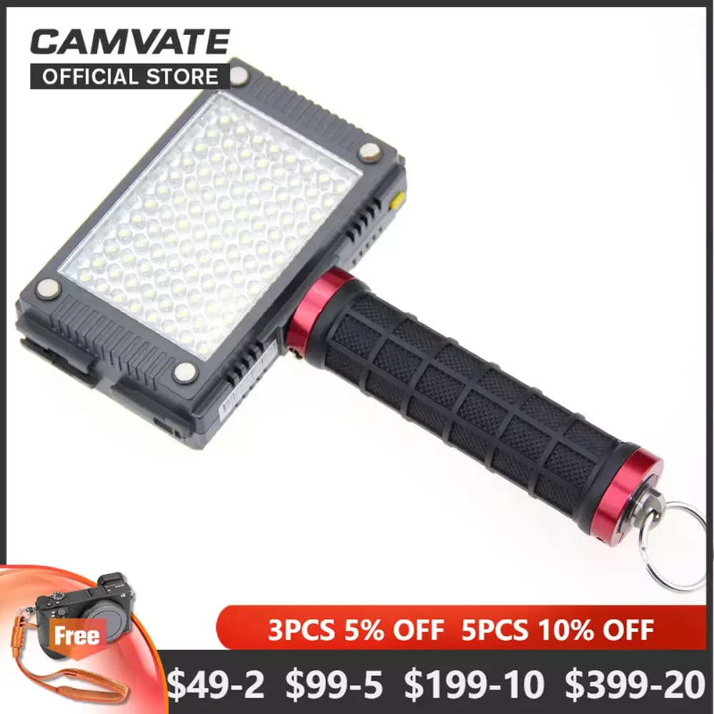 Câmera de Borracha Camvate Pega com Parafuso Montagem & Anel Rachado para Câmera de Vídeo Digital Filmadora Led Monitor de Luz