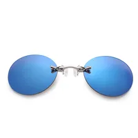 Morph192.- Lunettes de soleil rondes sans monture pour hommes, réinitialisation sur antarctique, Mini lunettes vintage, Matrix, UV400 5