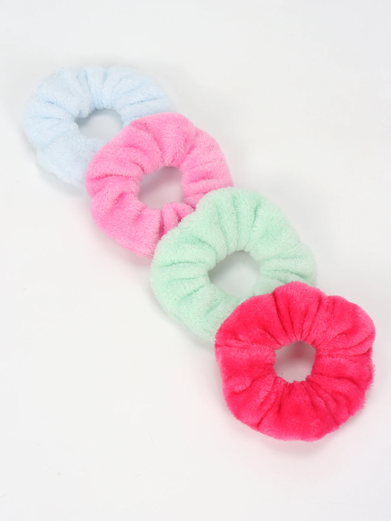 Flauschige Plüsch Haargummis Weiche Elastische Zopfgummis_voghion.com