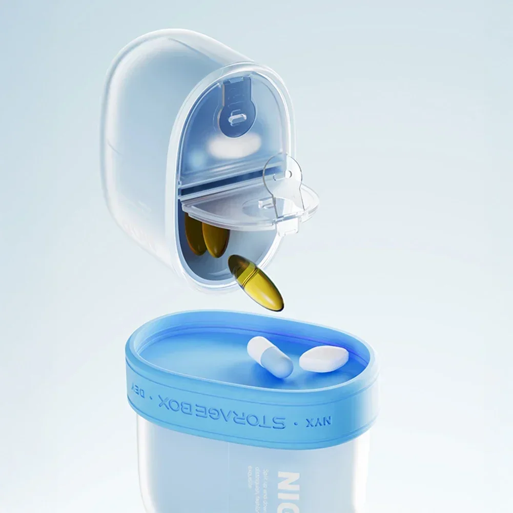 Compact Travel Pill Organizer - Lightweight Medicine Case