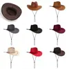 New Men Lady Fashion Cowboy Hat Unisex Cap Polyester West Fancy Dress 1