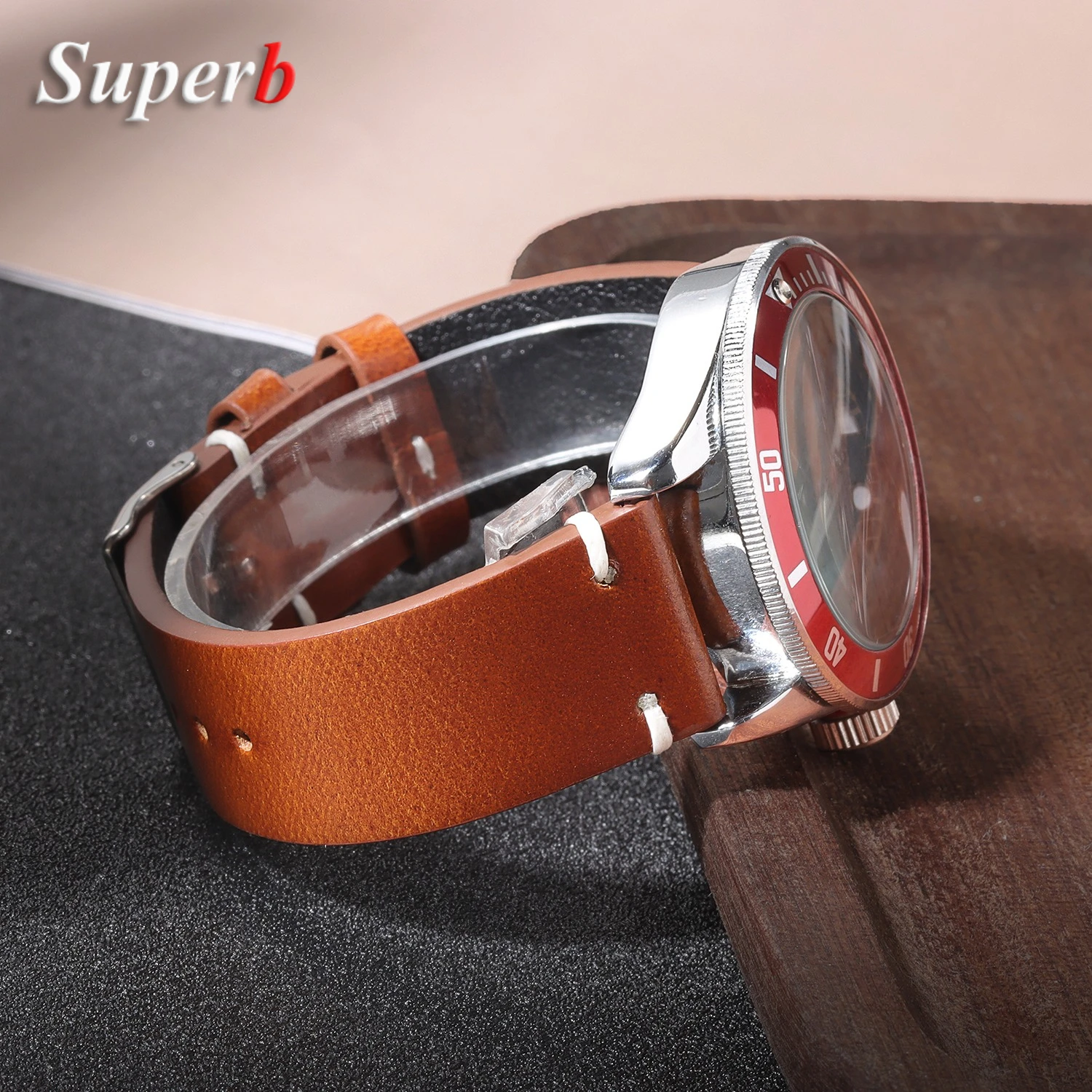 Handmade Retro Oil Wax Genuine Leather Watch Strap - Quick Release Calfskin