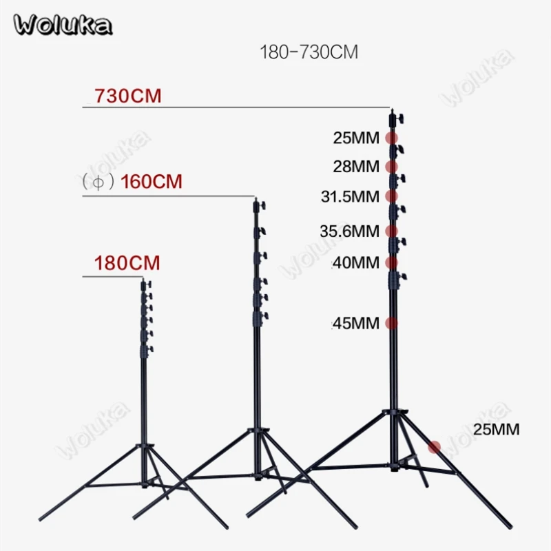 7.3M Heavy-duty Lamp Holder Metal Lamp Holder Aluminum Alloy Photographic stand Lm-7300 CD05 T10A