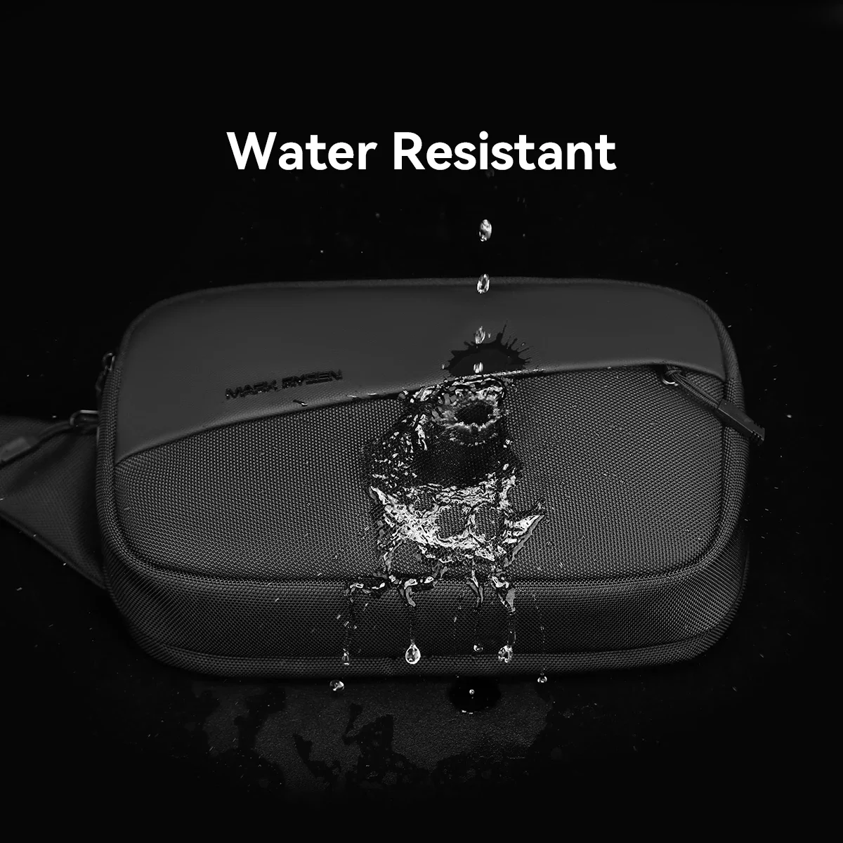 Men's Fashion Trend Shoulder Bag Personalized Casual Crossbody Bags Simple and Lightweight Men's Multi Pocket Mini Shoulder Bag