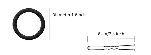 Set 4 Retine Per Capelli Con Strass - Per Ballo, Balletto, Occasioni Speciali - Nero O Bianco - Foto 2